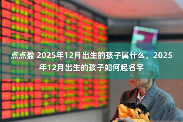点点盈 2025年12月出生的孩子属什么，2025年12月出生的孩子如何起名字